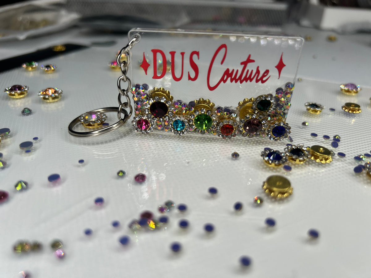 D.U.S Couture Crystal Jackpot Keychain ✨