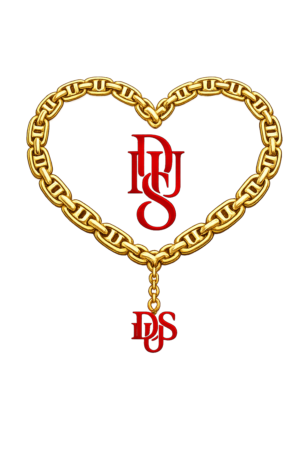 Limited Edition D.U.S Couture Chain Heart Sweatshirt