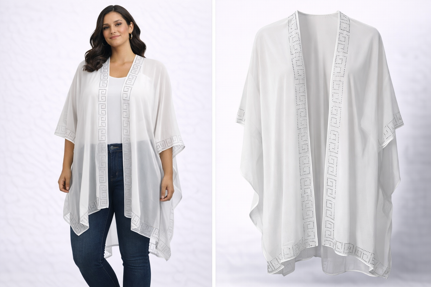 OS Luxe Mirage Sheer Kimono