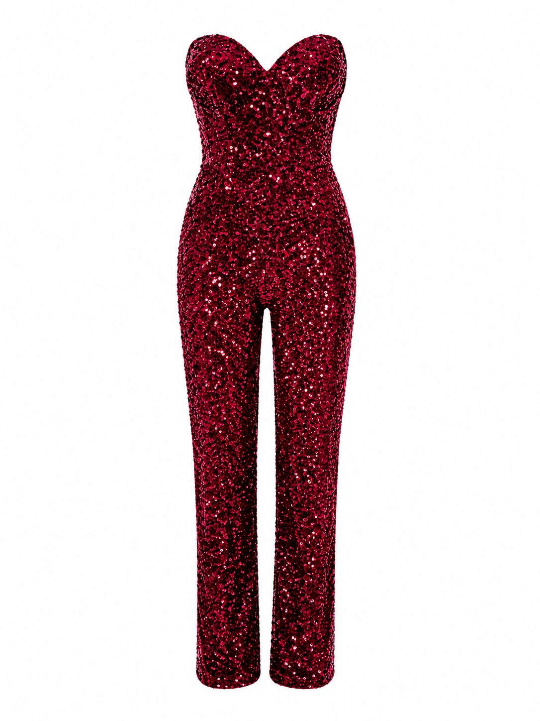Red Sequin Jumpsuit