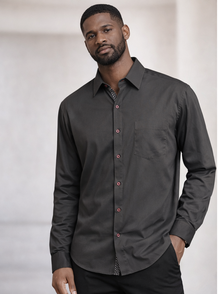 Essential Tailored Button-Down Dress Shirt