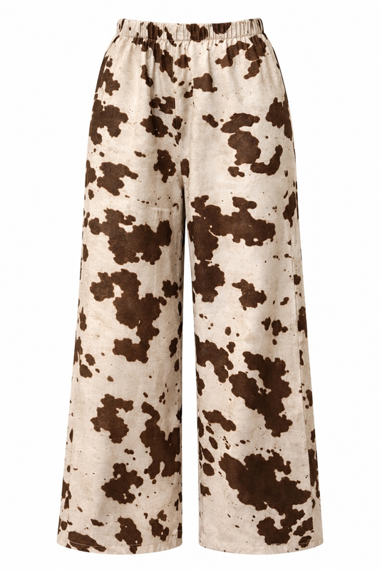 Cow Print Pants