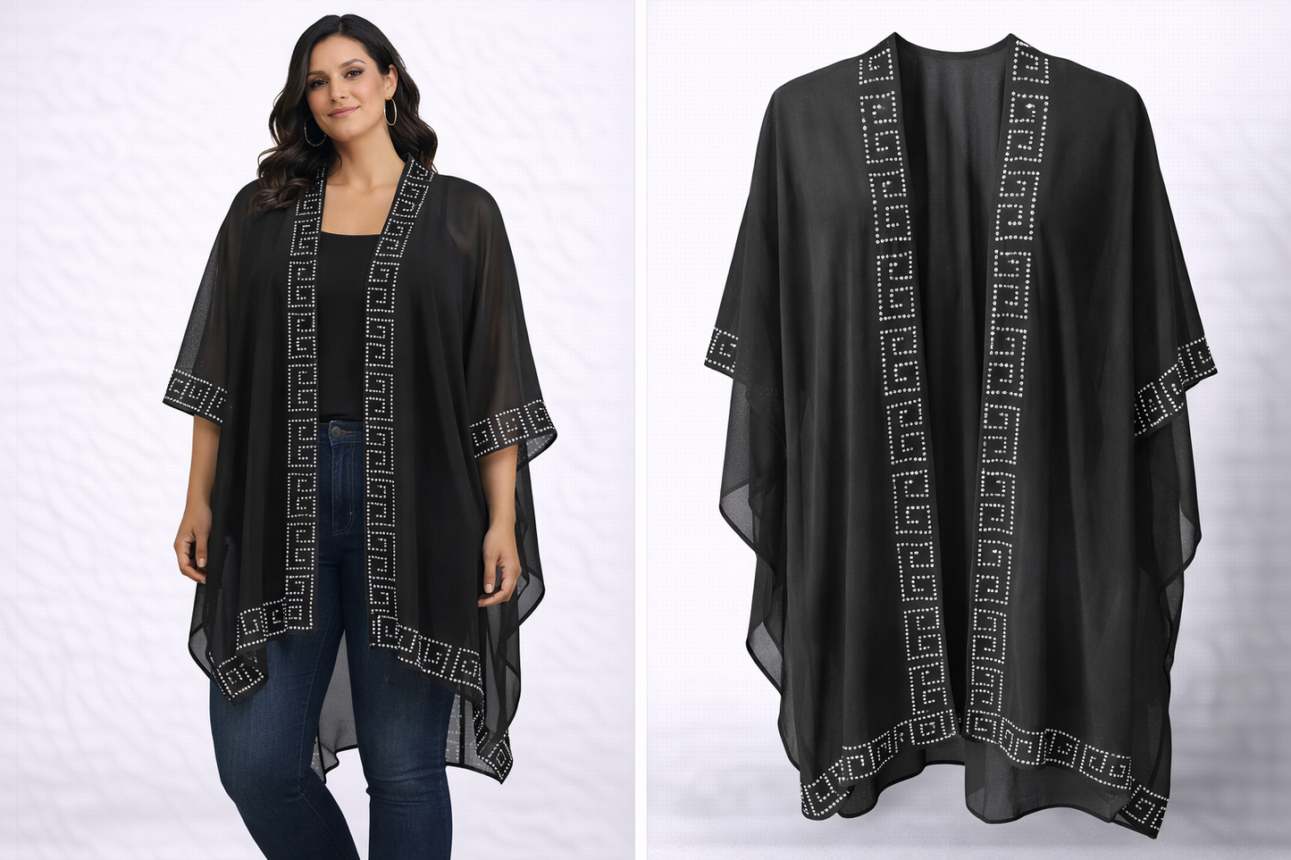 OS Luxe Mirage Sheer Kimono