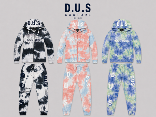 D.U.S Couture Signature Tie-Dye Jogger Set
