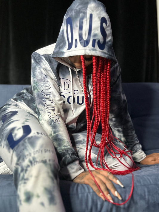 D.U.S Couture Signature Tie-Dye Jogger Set