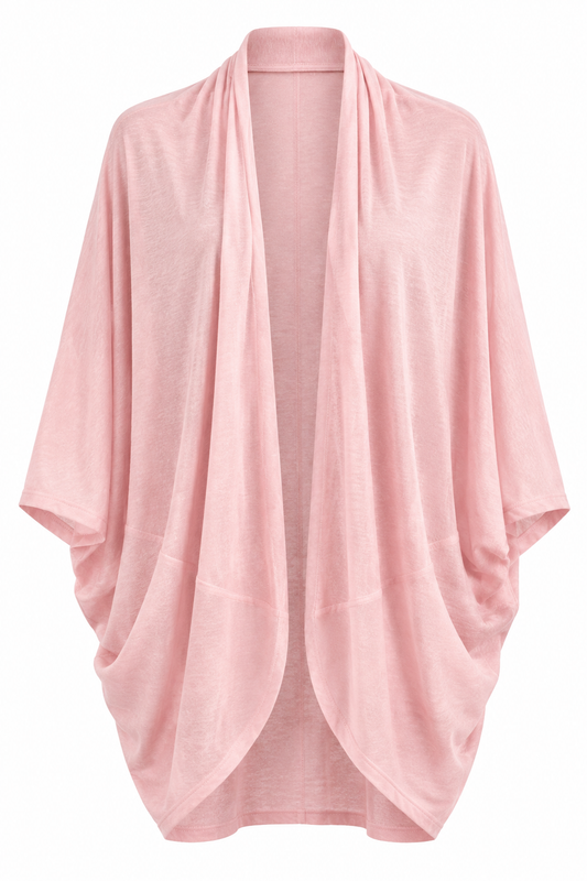 Powder Pink Cocoon Cardigan