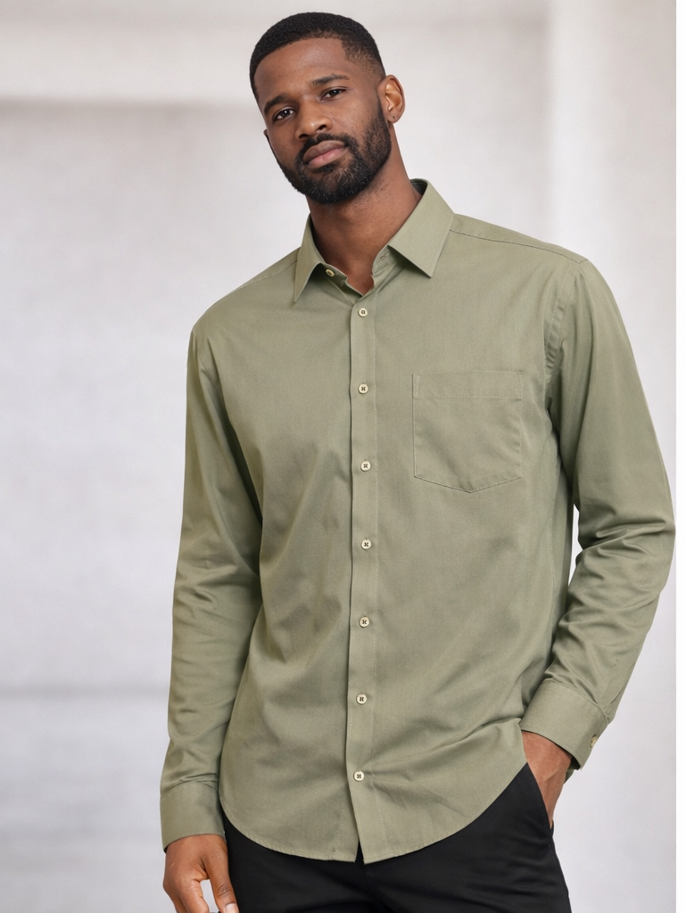 Essential Tailored Button-Down Dress Shirt