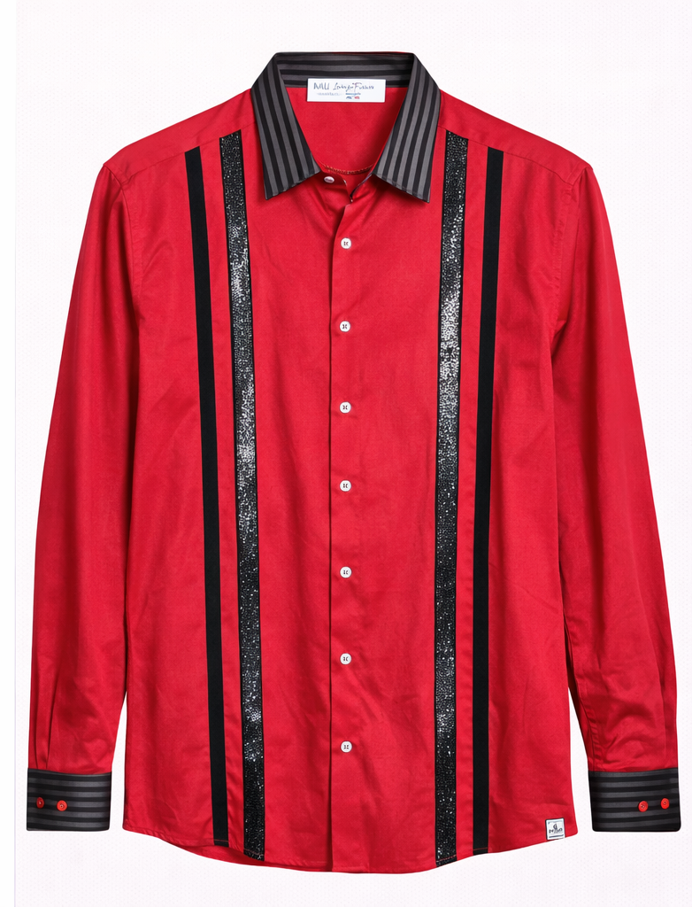 Signature Stripe Detail Button-Down Shirt