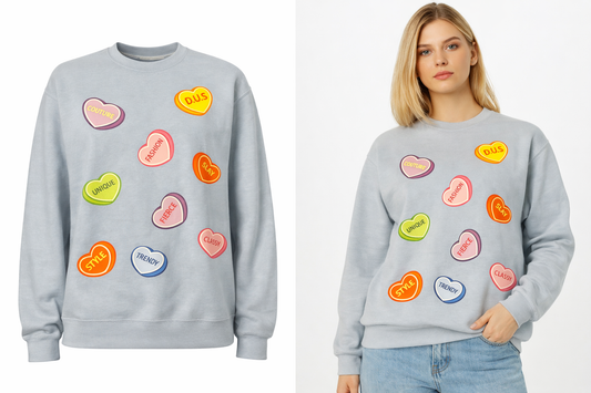 Limited Edition D.U.S Candy Hearts Crewneck Sweatshirt
