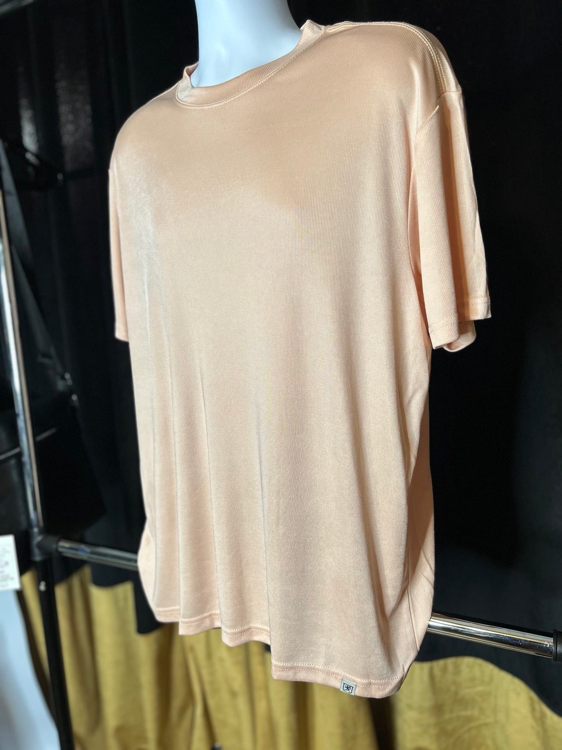 Actual front photo of Stacy Adams salmon top