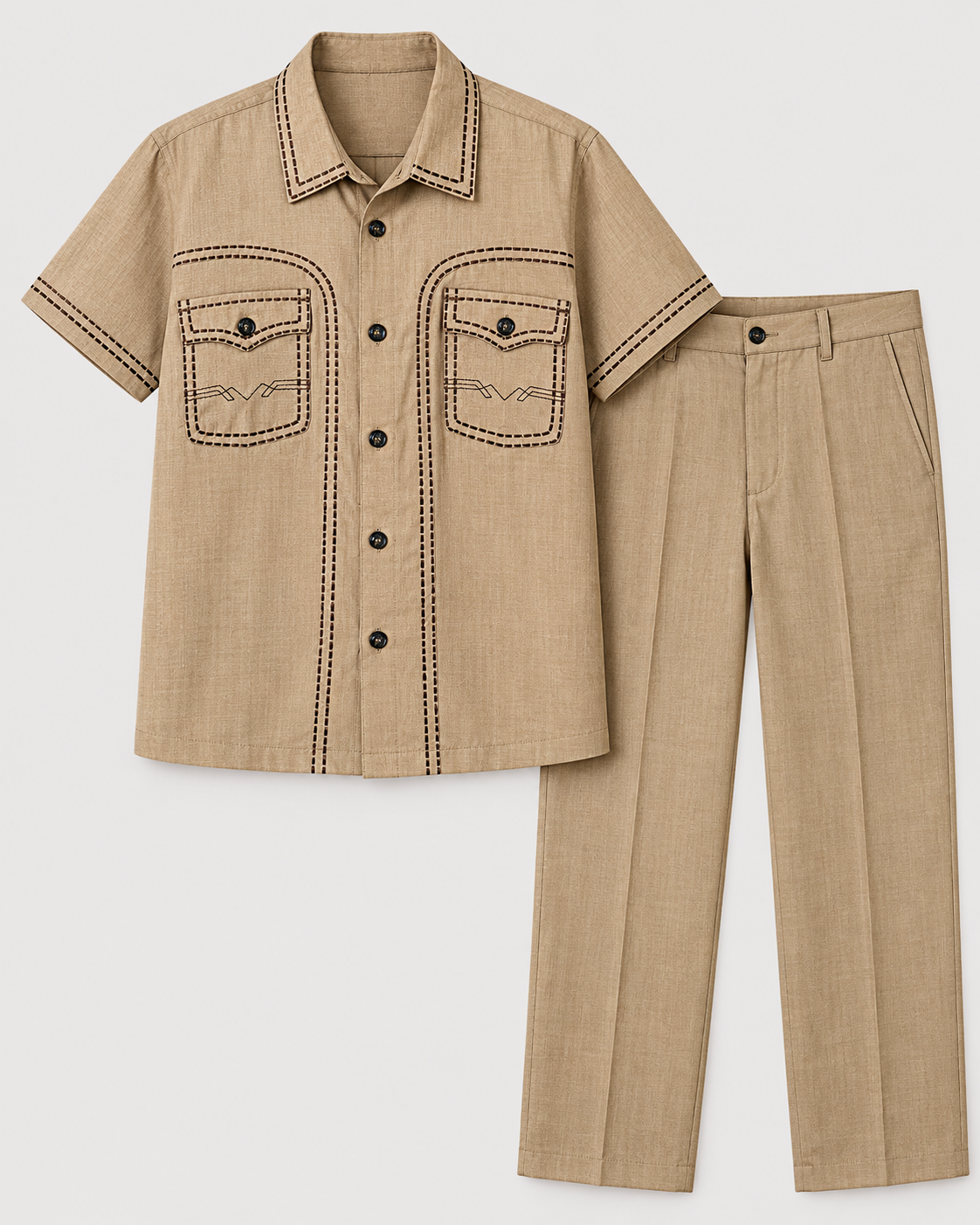 Stacy Adams Khaki Walking Suit