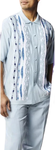 Textured Knit Short Sleeve 2-Piece Set