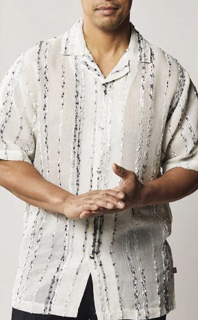 Stacy Adams Woven see-thru Shirt